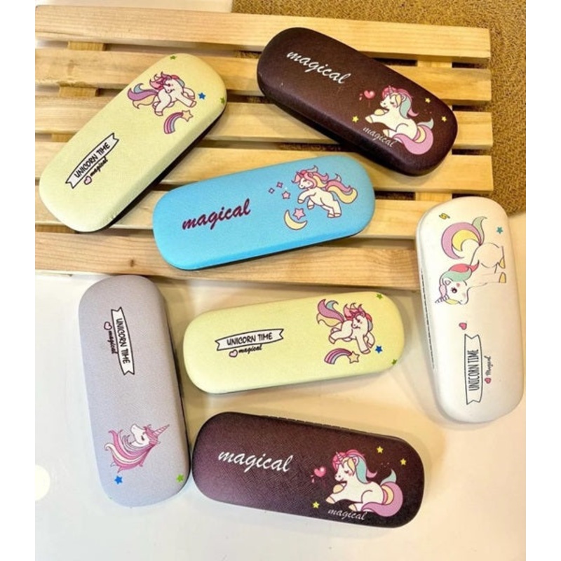 Unicorn Hard Case Eyeglass, Specs/Glares Cases/Spectacle Cases for Girls, Cute Multi-Purpose Eyeglass Box, Spectacle Cover For All Ages