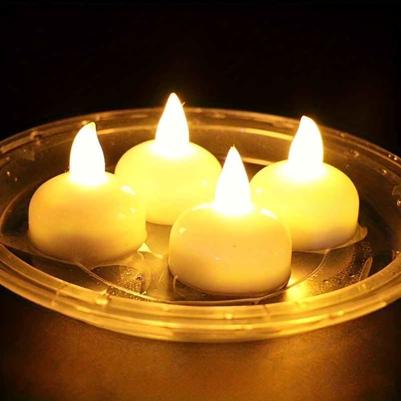 12 pcs Sensor Candle Lights, Floating LED Electronic Candle, Party Decoration Little Night Lights, Valentine’s Day Halloween Christmas Festival Ambient Lights
