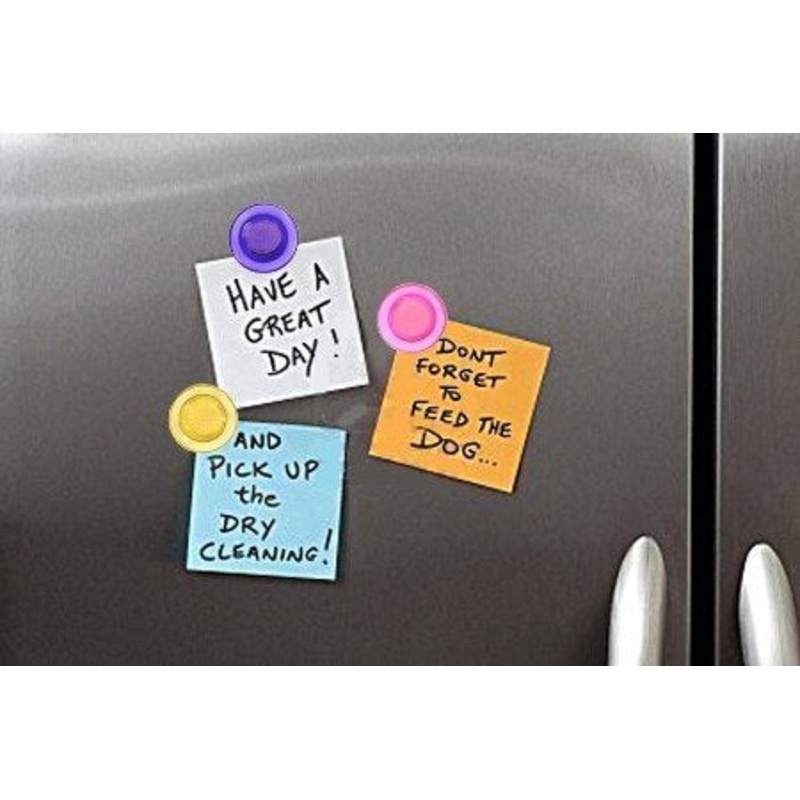 10 pc set Colorful Translucent  Magnet Buttons for Fridge, Magnetic White-Boards (20mm)