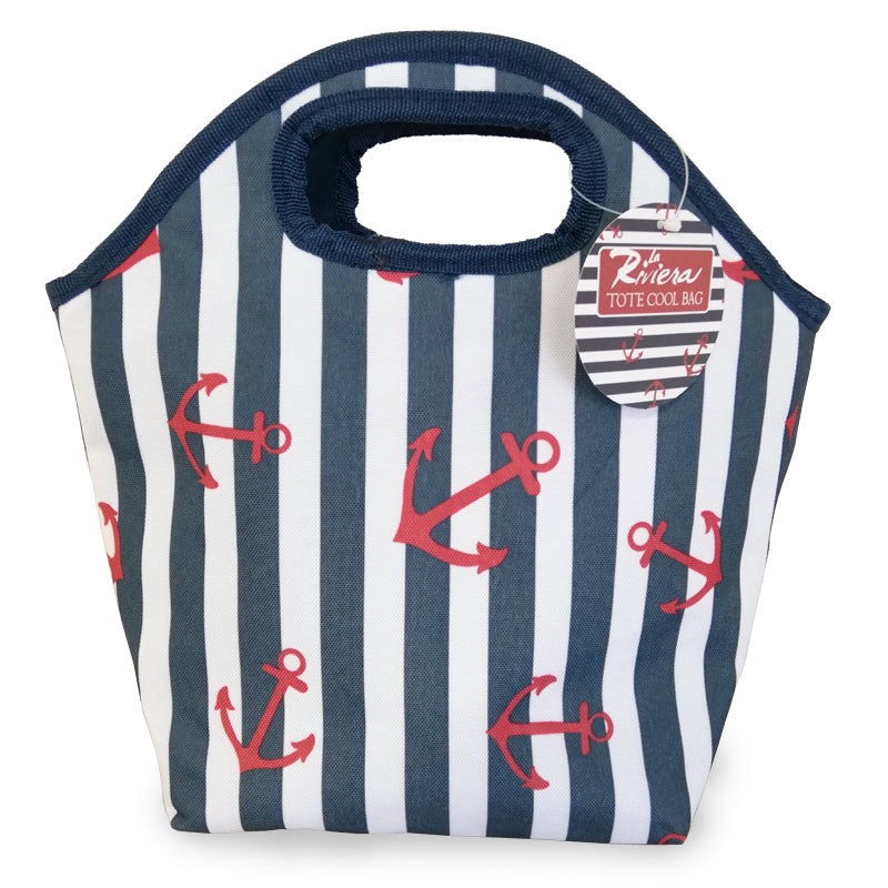 Lunch Tote Beach Picnic Cooler Bag – Stripes Design