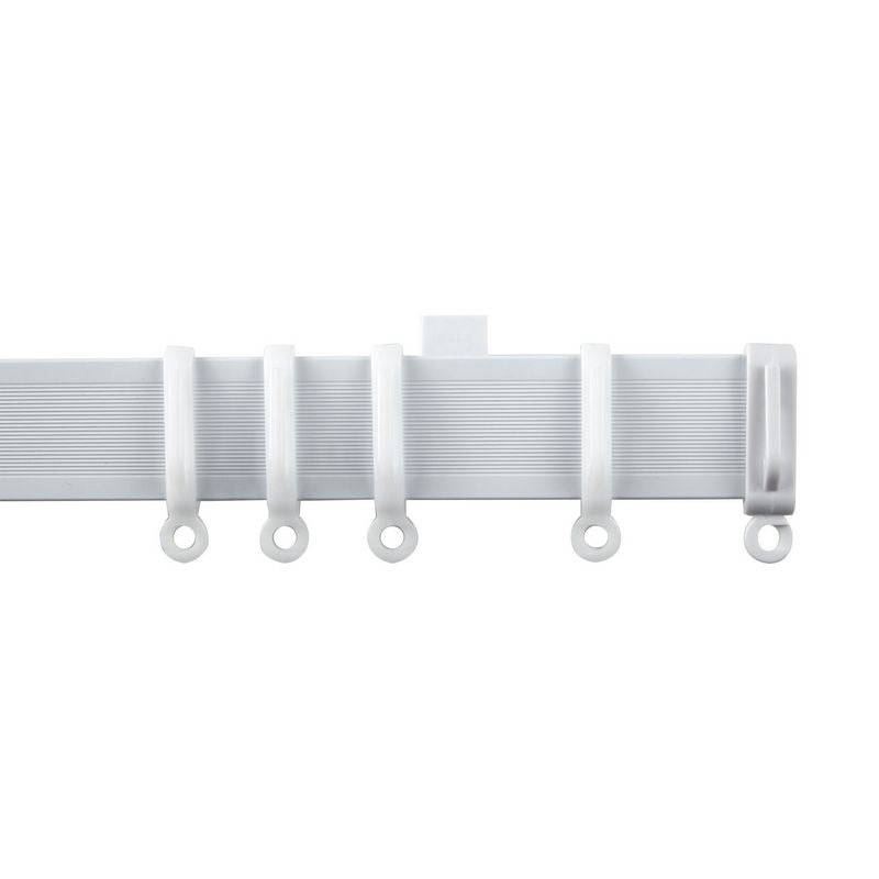 Streamline 210cm Straight Curtain Track – White