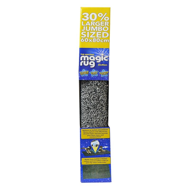 60 x 80cm The Jumbo Amazing Magic Rug Poly – Black & White