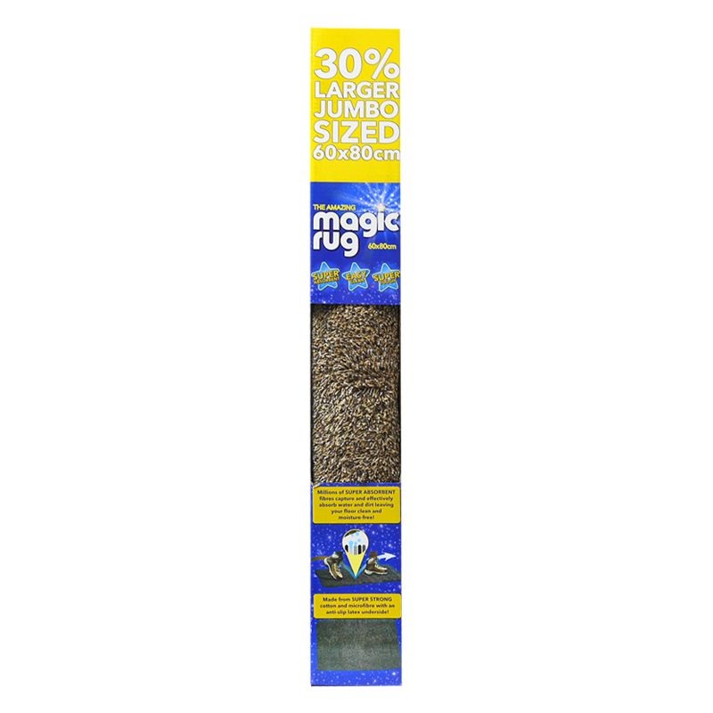 60 x 80cm The Jumbo Amazing Magic Rug Poly – Brown Mix