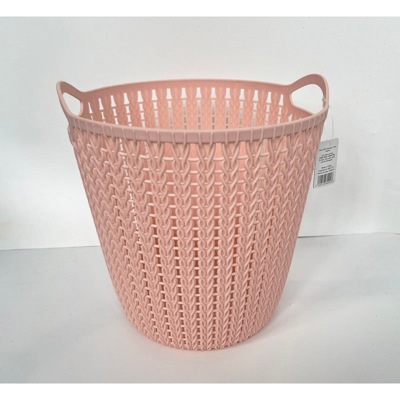 Plastic Basket 19.5 Litres – Pink by EA Living