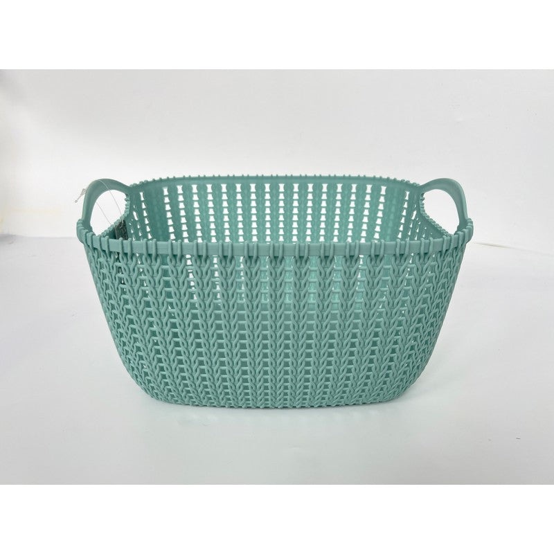 Plastic Basket 23.3 Litres – Green by EA Living