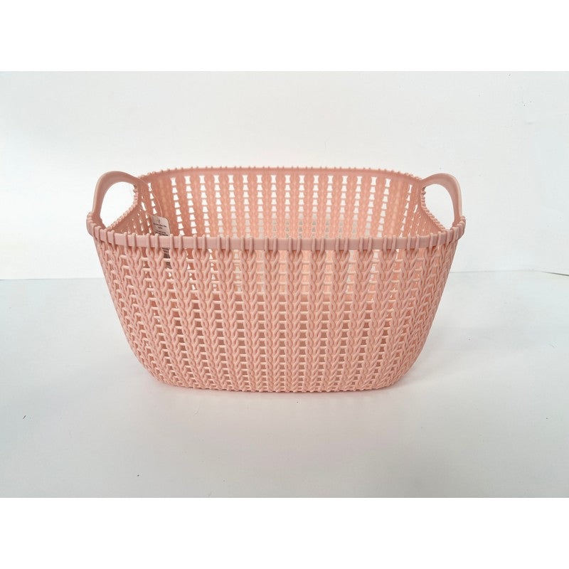 Plastic Basket 19.6 Litres – Pink by EA Living