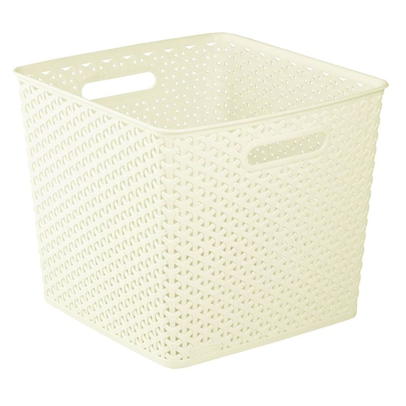 Plastic Basket 25 Litres – Cream My Style by Curver