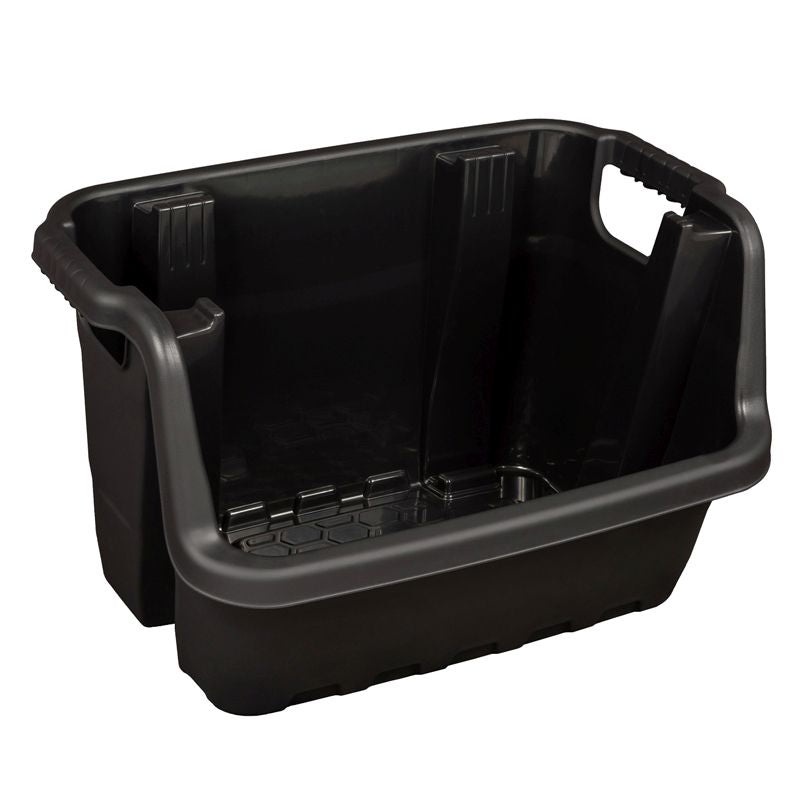Plastic Organiser 33.5 Litres – Black Heavy Duty by Strata