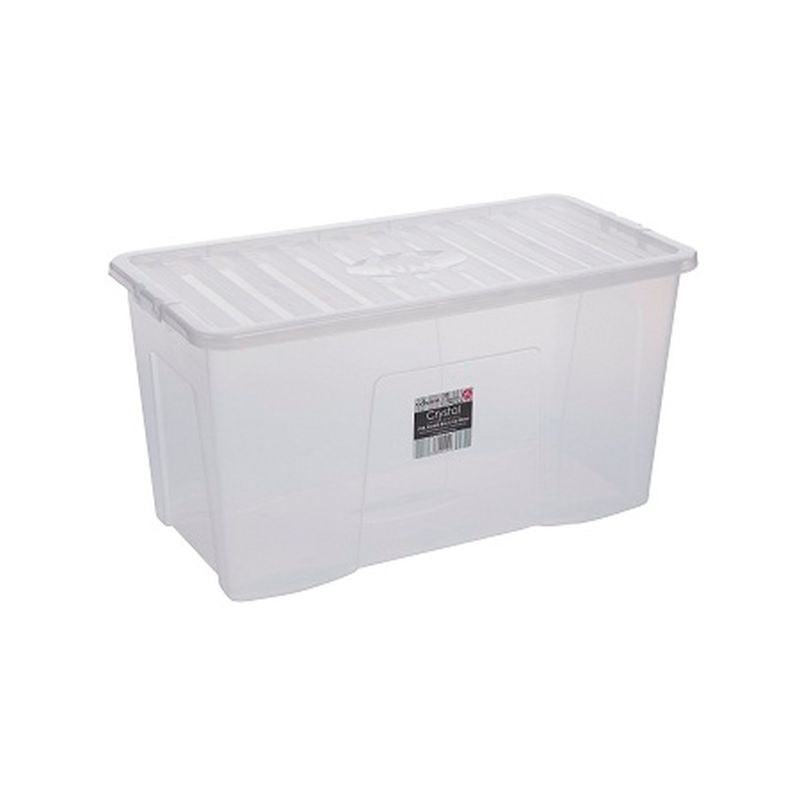 Plastic Storage Box 110 Litres Extra Large – Clear Crystal by Wham