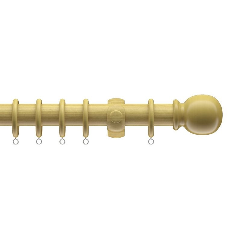 Victory 180cm Curtain Pole Wood Light Ash – 28mm Diameter