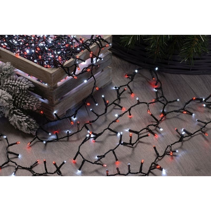 String Fairy Christmas Lights Multifunction Red & White Outdoor 1000 LED – 25.97m Candy Cane