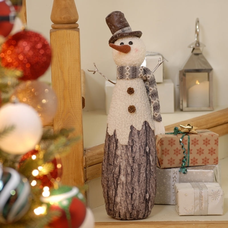 Snowman Christmas Decoration White – 58cm