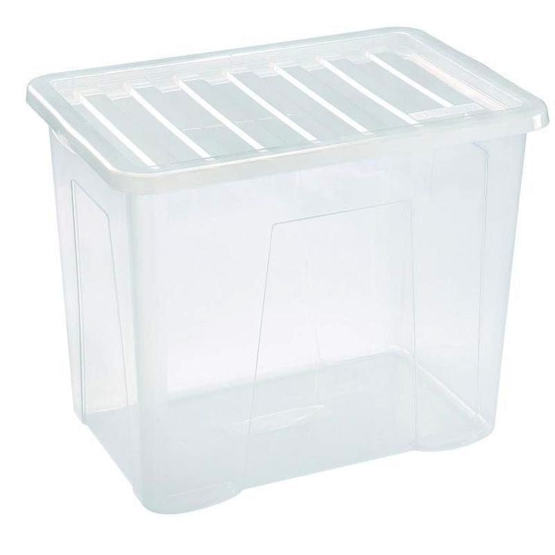 Plastic Storage Box 80 Litres Large – Clear by Premier
