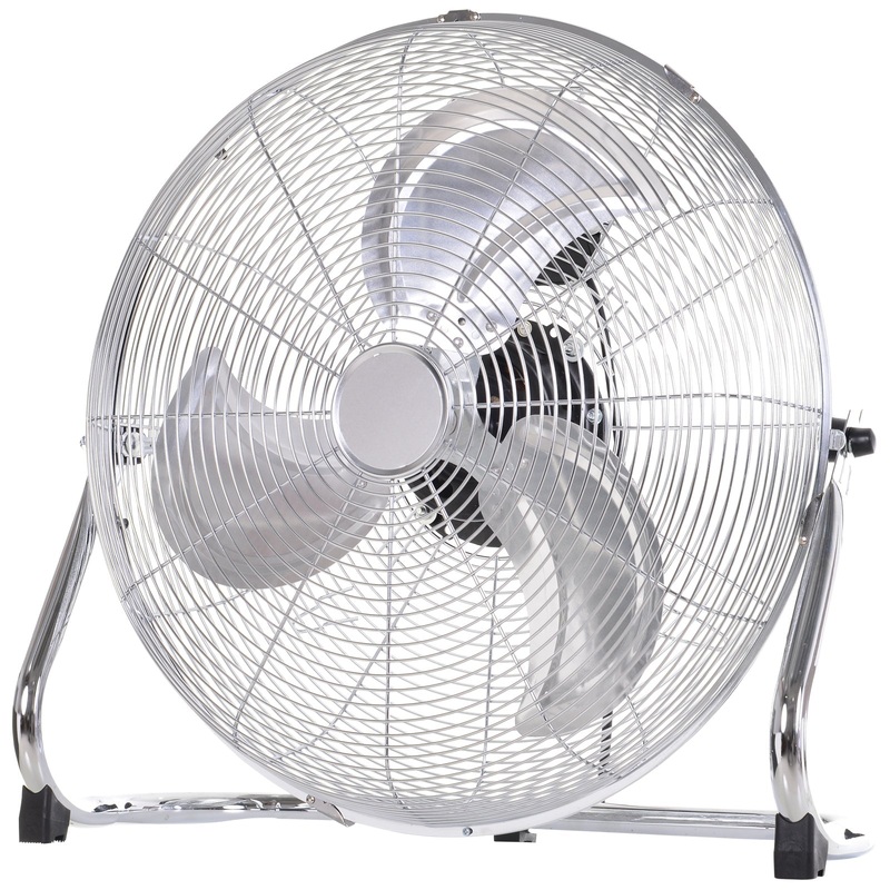 20 Chrome Metal Floor Fan with Tilting
