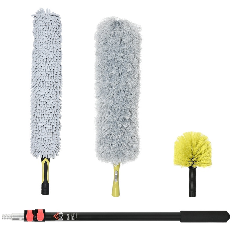 4-Pieces Extendable Feather Duster with Aluminium Telescopic Pole 29-71