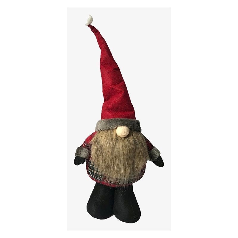 Standing Gonk Christmas Decoration 46cm – Red Santa Hat