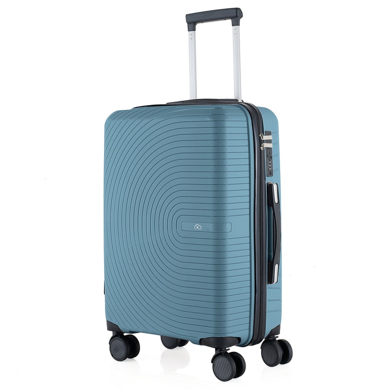Wheeled Suitcase Large 90 Litre – Steel Blue