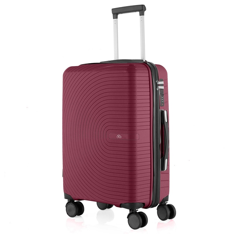 Wheeled Suitcase Medium 60 Litre – Burgundy