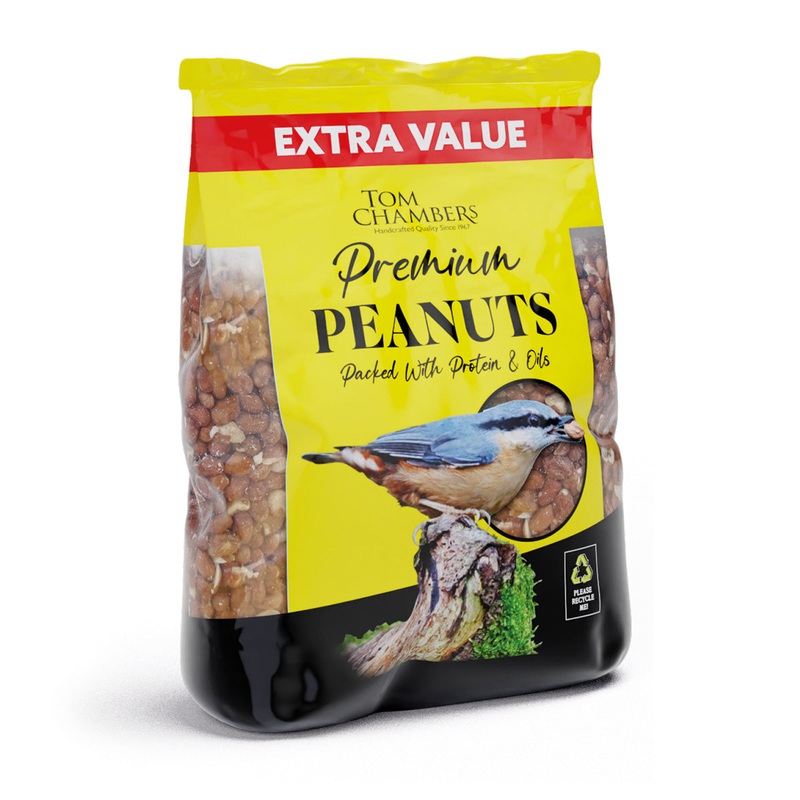 Premium Peanuts Bird Feed – 1.8kg By Tom Chambers