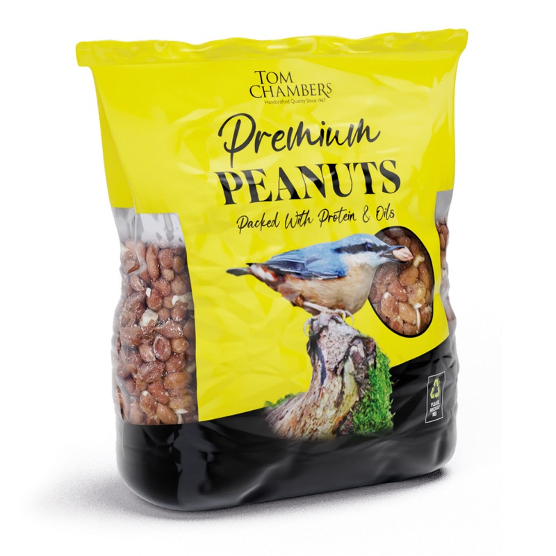 Premium Peanuts Bird Feed 1kg By Tom Chambers