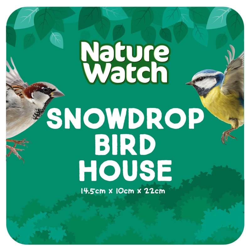 Snowdrop Design Wooden Bird House By Nature Watch – 22cm