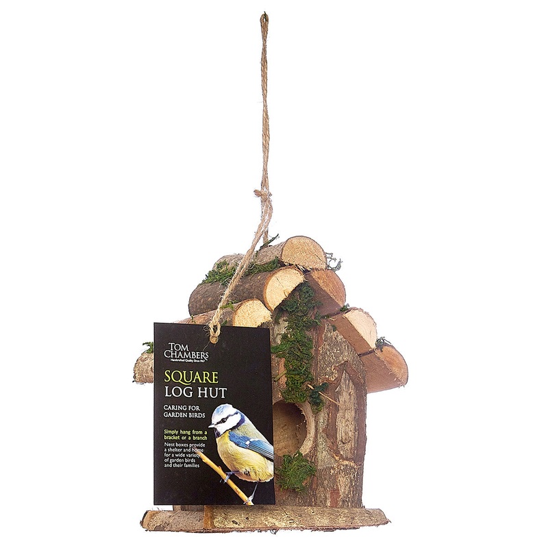 Square Log Hut Nest Box By Tom Chambers