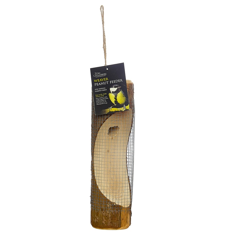 Weaver Log Peanut Bird Feeder By Tom Chambers
