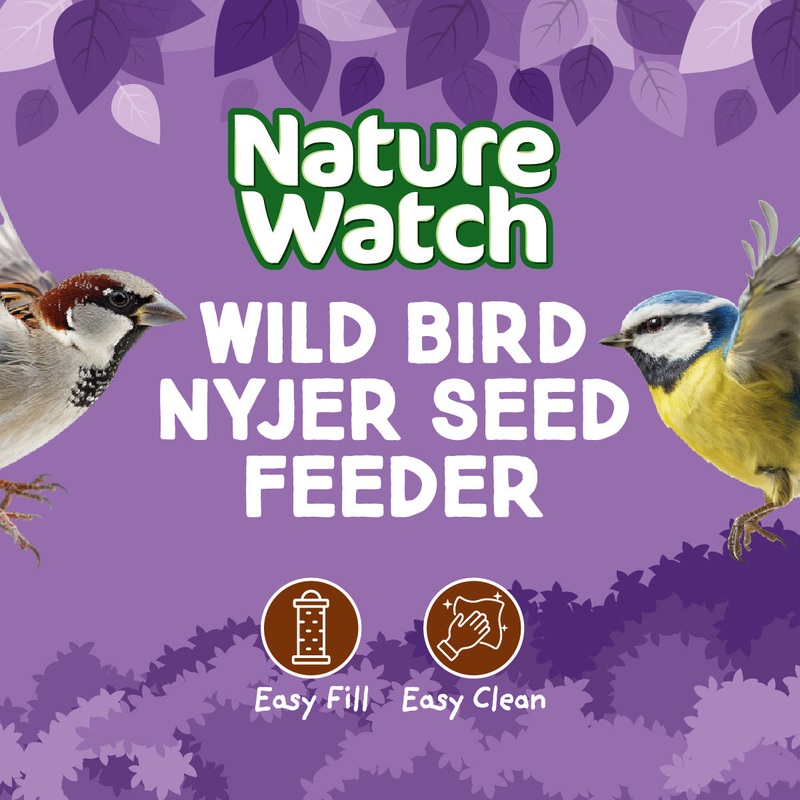 Wild Bird Nyjer Seed Feeder Metal By Nature Watch