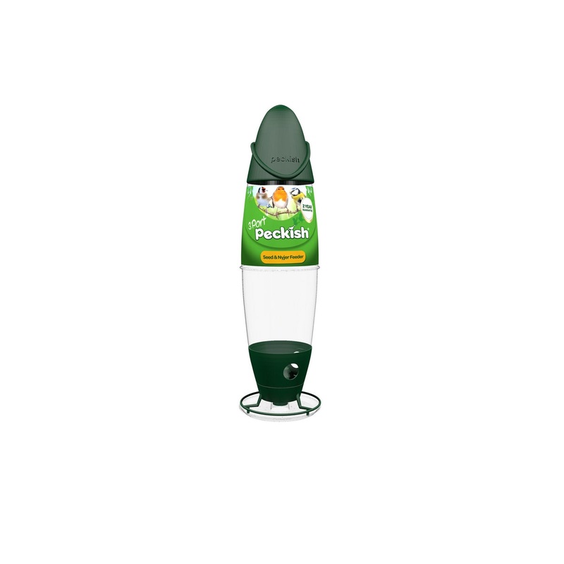 3 Port Seed Nyjer Bird Feeder By Peckish – 36cm