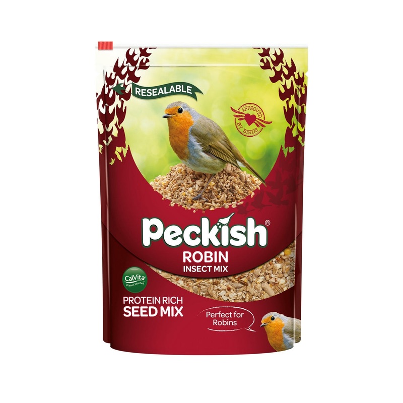 Robin Bird Feed Seed Insect Mix By Peckish – 1kg