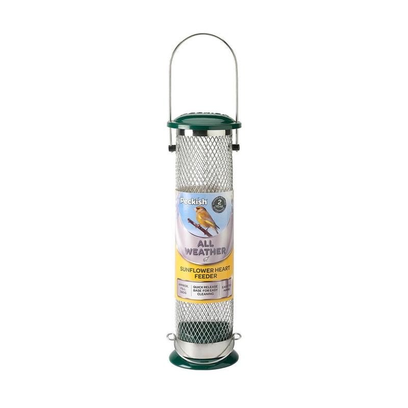 Sunflower Heart Bird Feeder All Weather By Peckish – Large 31cm