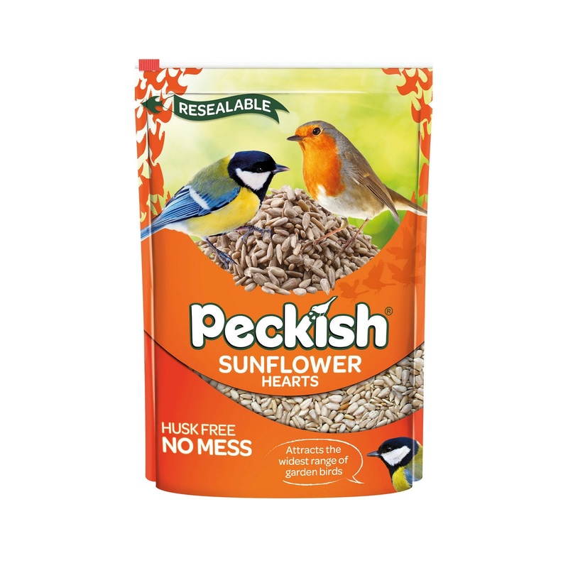 Sunflower Hearts Bird Feed Husk Free By Peckish – 2kg