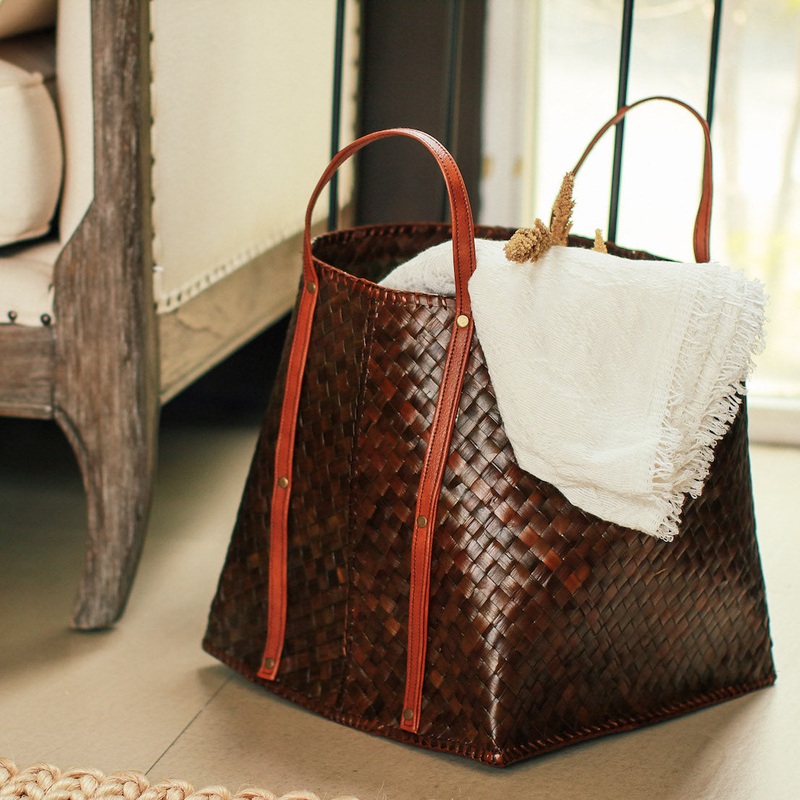 Roselin Woven Pandan Storage Bin