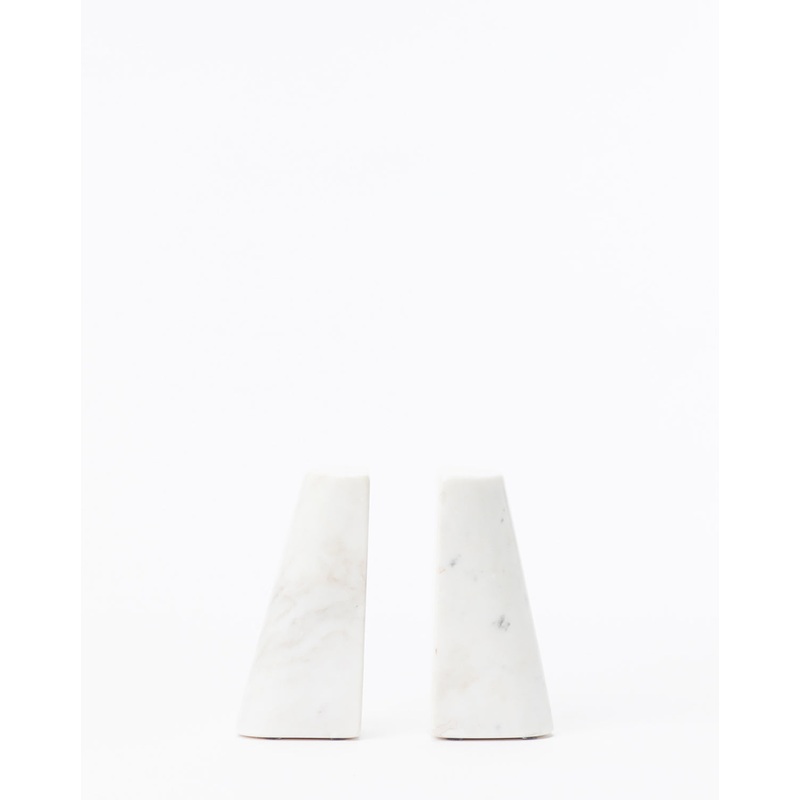 Tapered Marble Bookends (Set of 2)