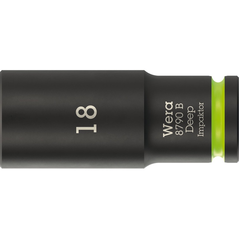 Wera 8790 B Impaktor Deep Socket with 3/8 drive, 18 mm