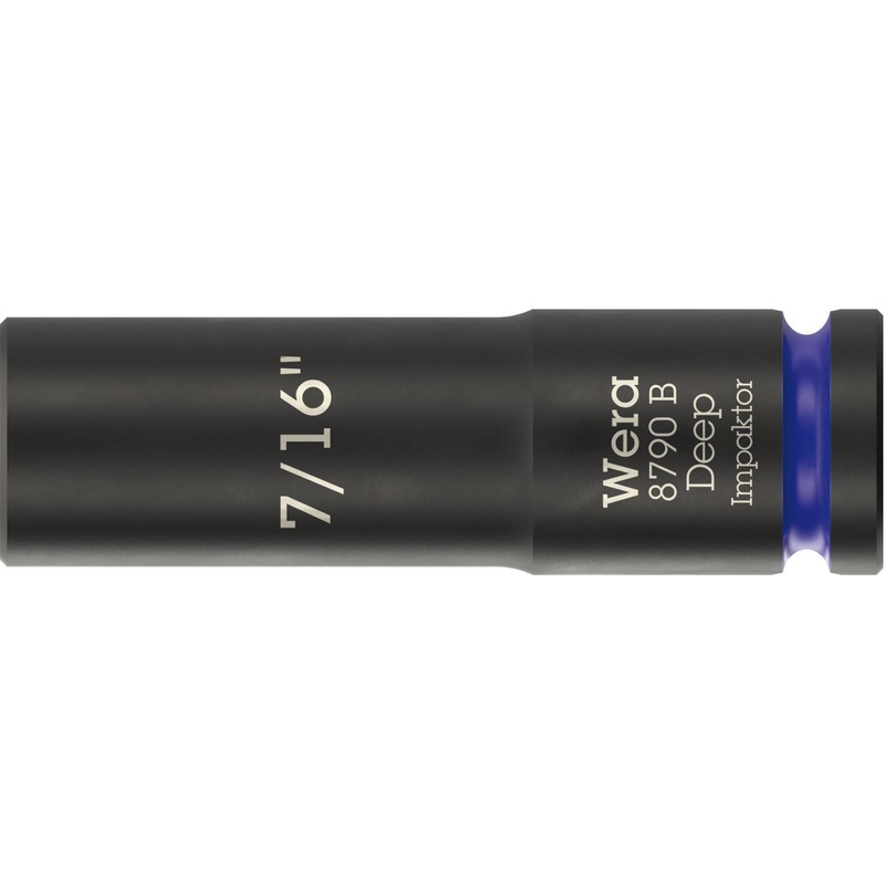 Wera 8790 B Impaktor Deep Socket with 3/8 drive, 7/16