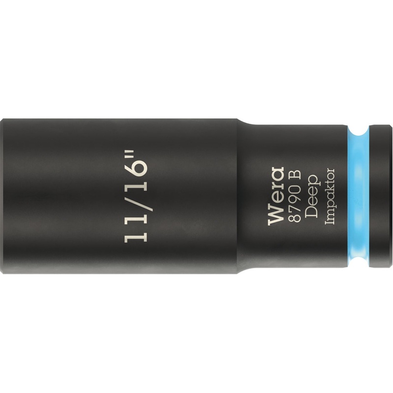 Wera 8790 B Impaktor Deep Socket with 3/8 drive, 11/16