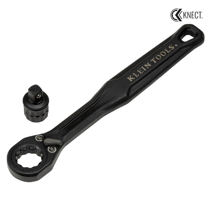 Klein Tools 65301ADP KNECT (S) Pass Through Ratchet and 1/4 Drive Socket Adapter Set